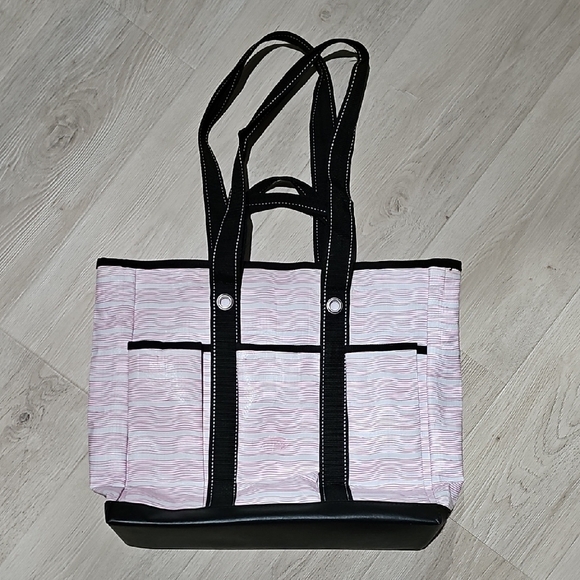 Scout Pink and Black Striped Tote Bag - Picture 5 of 7